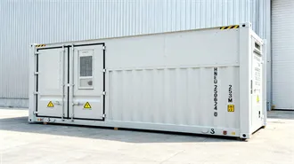 High voltage solar container battery and low voltage solar container battery